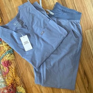 Limited edition Vapor Blue Figs Top and Jogger bottoms